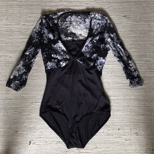 Ashley Bouder brand black leotard